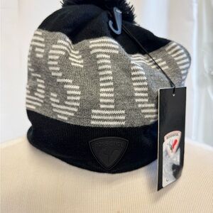 Rossignol Black and Gray Beanie NWT MSRP $30